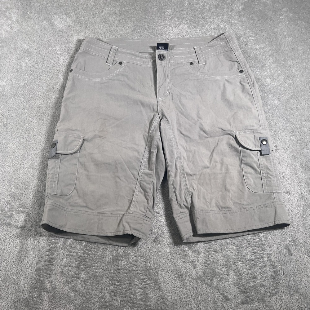 Kuhl Cargo Shorts Womens 10 Gray Hiking Outdoor Trail Utility 11"